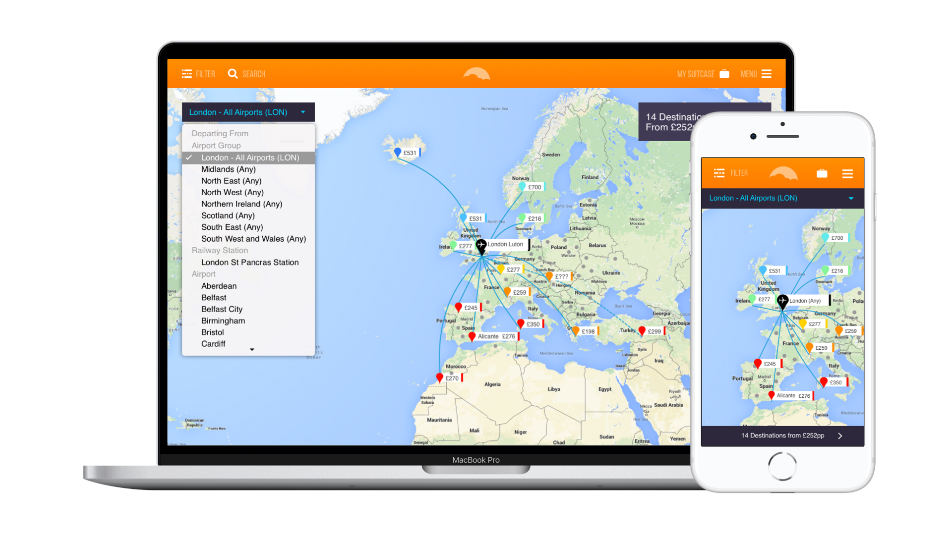Travel Supermarket Comparison Website Interactive Framer Prototypes