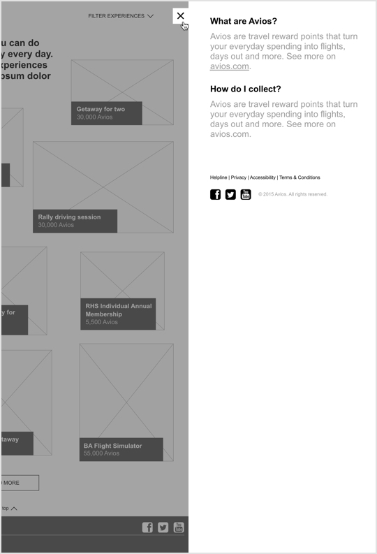 Avios Do More Desktop Wireframes 2