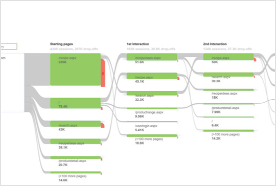 Website analytics journey analysis