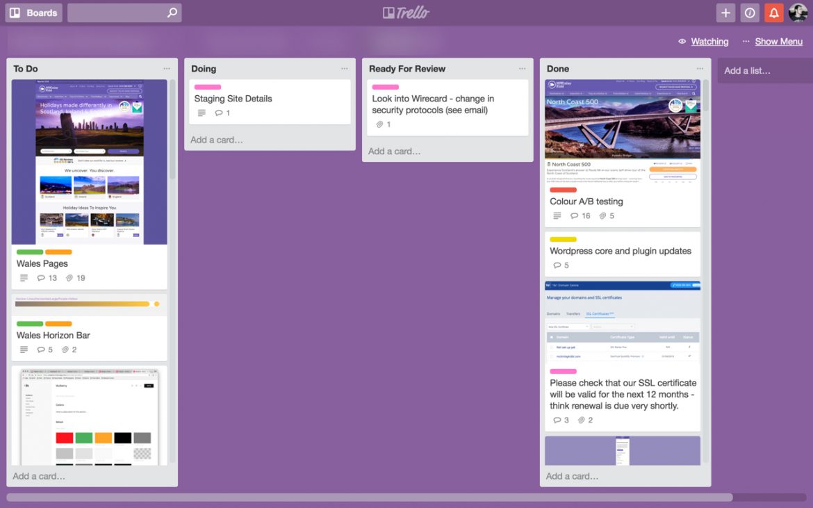 Trello Screenshot