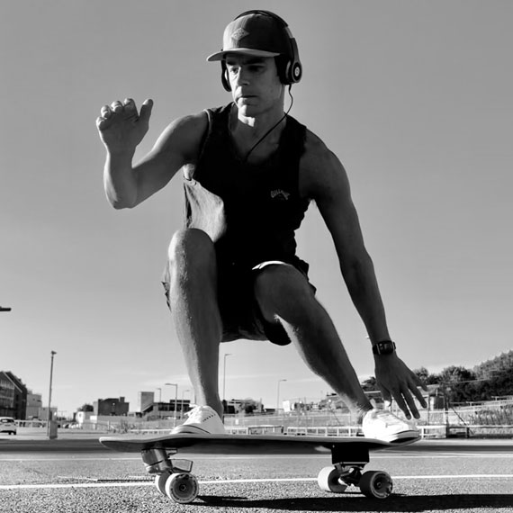 Ben Ellis on a YOW surf skate